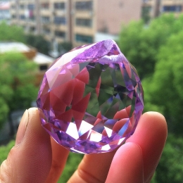Кулон Хрустальный шар фиолетовый